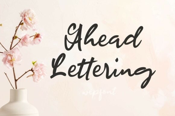 Ahead Lettering: A Charming Script Font for Brand Design