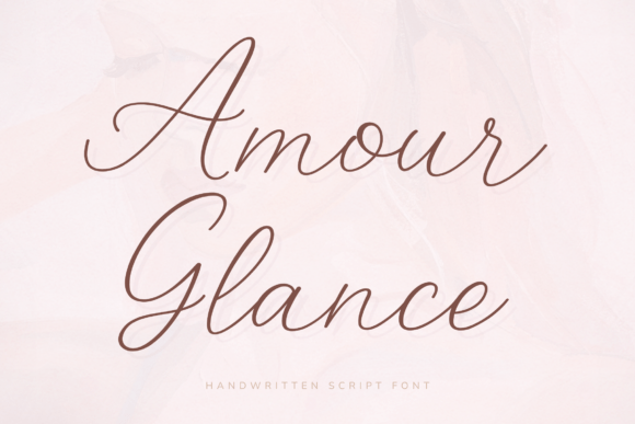 Amour Glance: A Font for Elegant Web Design