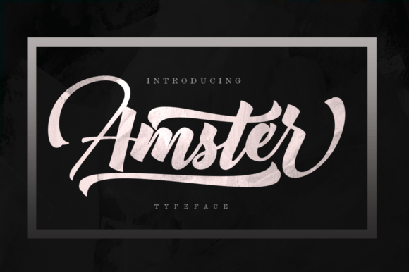 Amster: A Bold and Unique Script Font for Modern Web Design