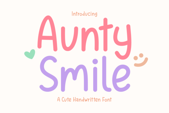 Aunty Smile: A Charming Handwritten Font for Web Design