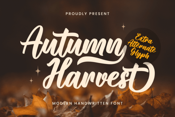 Autumn Harvest: A Charming Script Font for Editorial Design