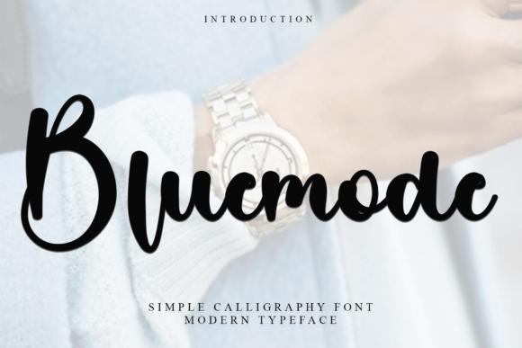 Bluemode: A Festive and Merry Typeface for Enchanting Designs