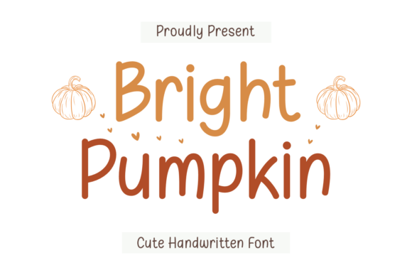 Bring Cozy Charm to Your Creations with Bright Pumpkin Font