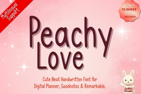 Discover Peachy Love: A Charming Font for Creative Branding