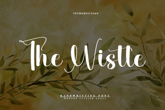 Discover The Wistle: A Graceful Script Font for Editorial Design