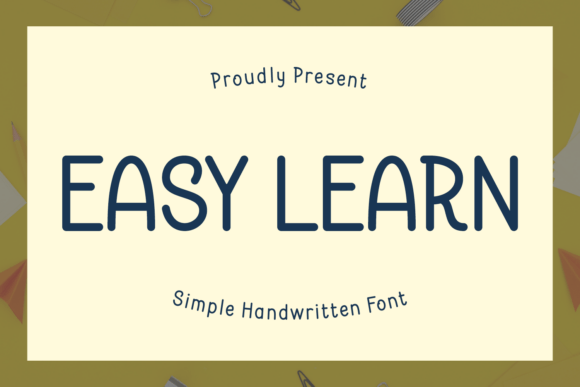 Easy Learn: A Charming Handwritten Font for Branding