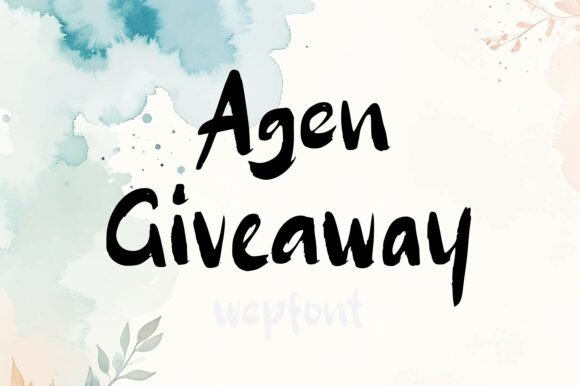Elevate Your Brand with Agen Giveaway: A Charming Display Font