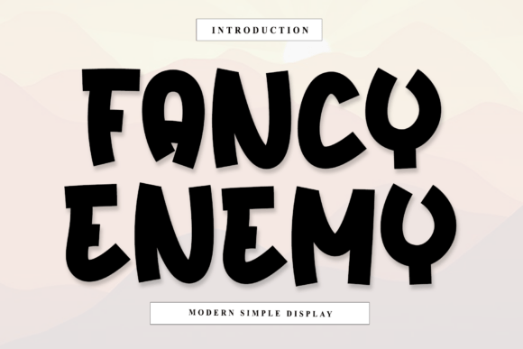 Enhance Your Editorial Design with Fancy Enemy Font