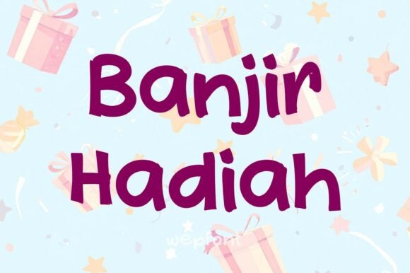 Enhance Your Web Design with Banjir Hadiah Font