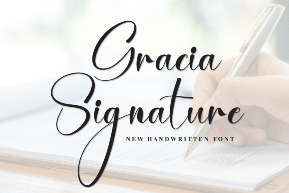 Gracia Signature: Elevate Your Brand with Elegant Handwritten Typography