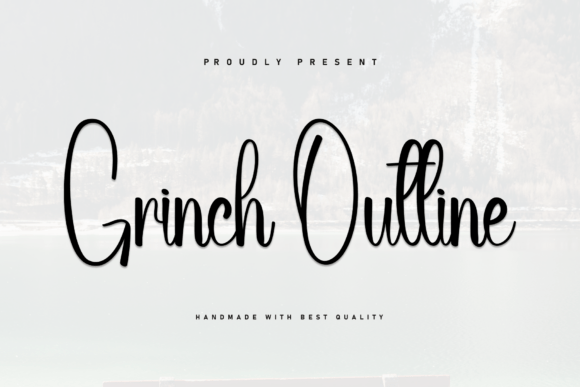 Grinch Outline: A Font for Engaging Campaign Designs