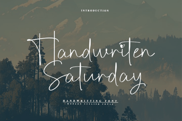 Handwriten Saturday: A Timeless Script Font for Modern Marketers