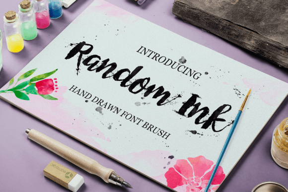 Random Ink: A Unique Script Amp Font for Bold Visuals