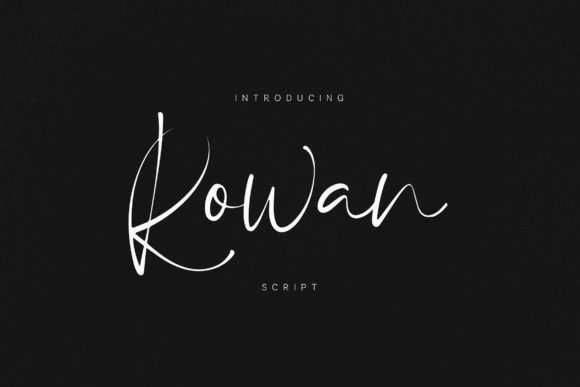Rowan: A Handwritten Script Font for Editorial Elegance