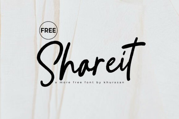 Shareit: A Charming Handwritten Font for Editorial Design