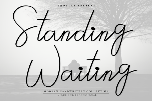 Standing Waiting: A Delicate Handwritten Font for Elegant Branding