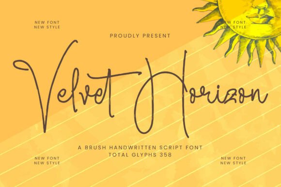 Velvet Horizon: A Modern Script Font for Editorial Elegance