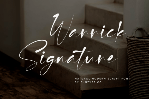 Warrick Signature: A Bold Font for Impactful Campaigns