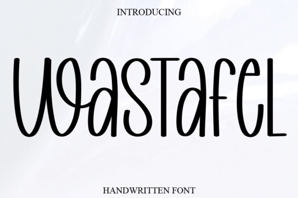 Wastafel: A Charming Handwritten Font for Crafters