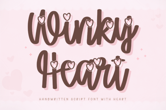 Winky Heart: A Charming Script Font for Web Design