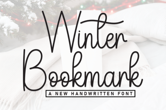 Winter Bookmark: A Charming Script for Your Brand