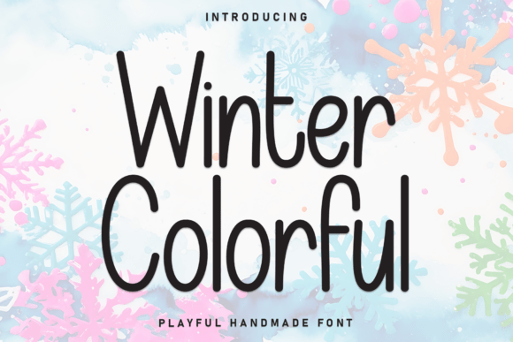 Winter Colorful: A Charming Font for Handmade Creations