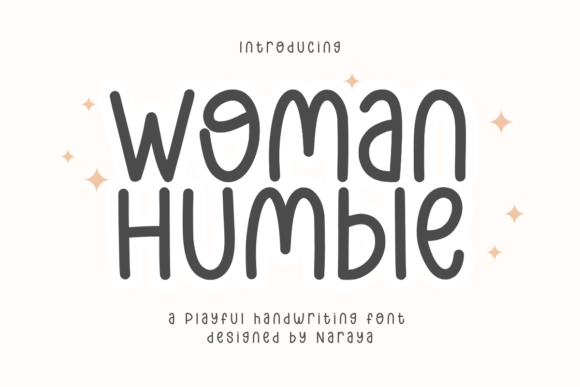 Woman Humble: A Charming Handwritten Font for Editorial Design